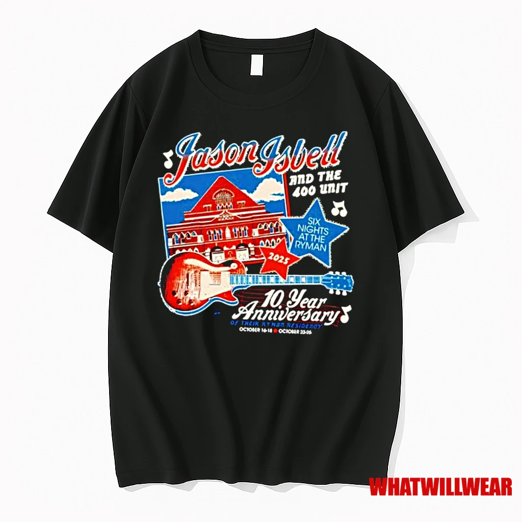 Jason Isbell The Historic Venue 10th Anniversary Residency Shirts