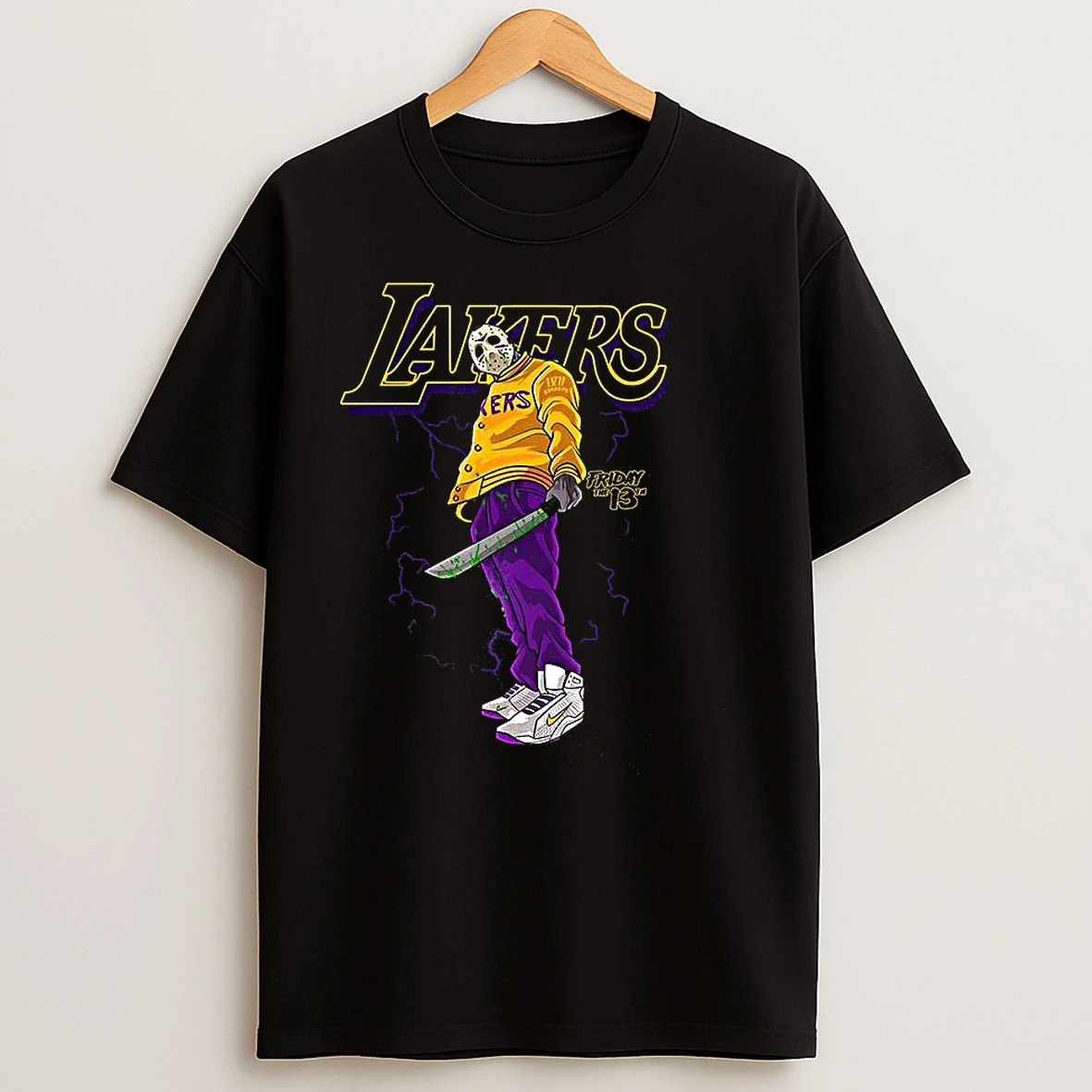 Jason Lakeshow Friday The 13 X Los Angeles Lakers Basketball Lakeshow Halloween T Shirts