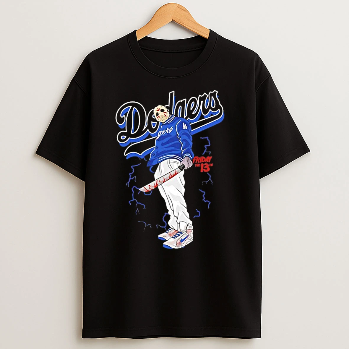 Jason Voorhees Friday The 13th X Los Angeles Dodgers T Shirts