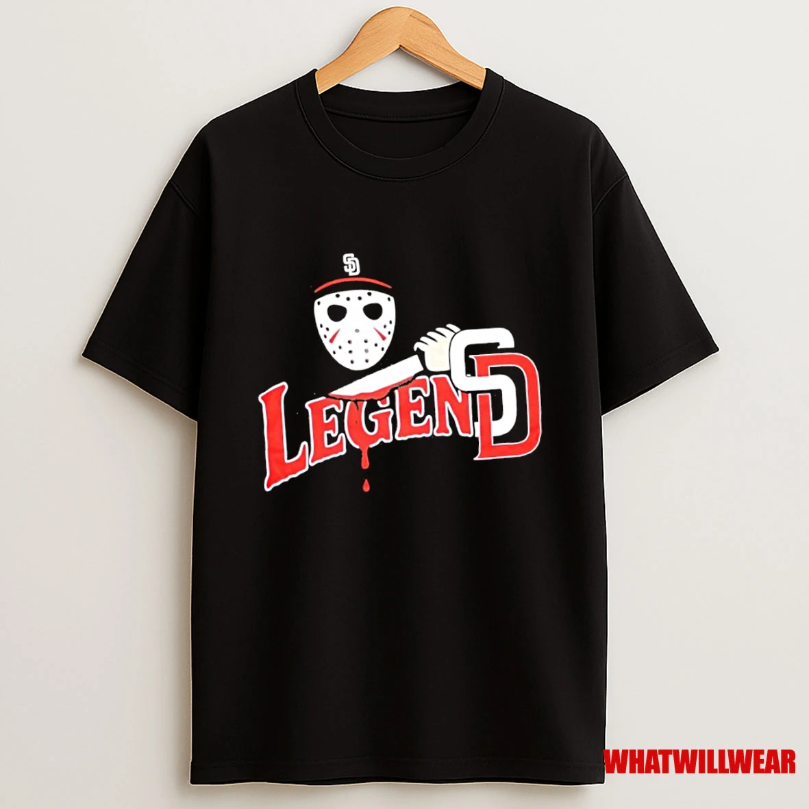 Jason Voorhees San Diego Padres Hat Knife Legends Shirts