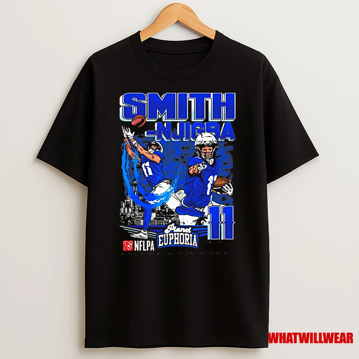 Jaxon Smith Njigba Seattle Seahawks Nfl Football Planet Euphoria Artwork Shirts