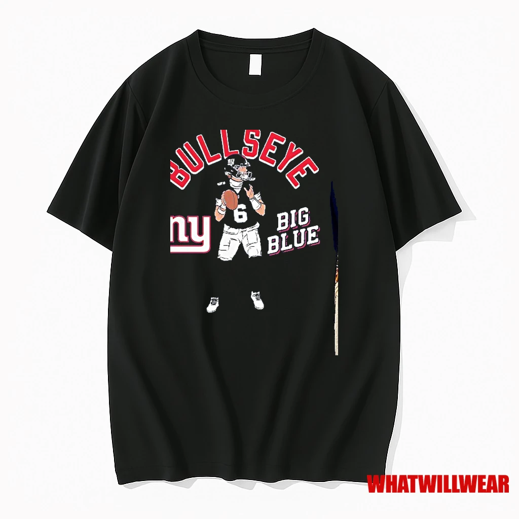 Jaxson Dart Bullseye Big Blue New York Giants Shirts