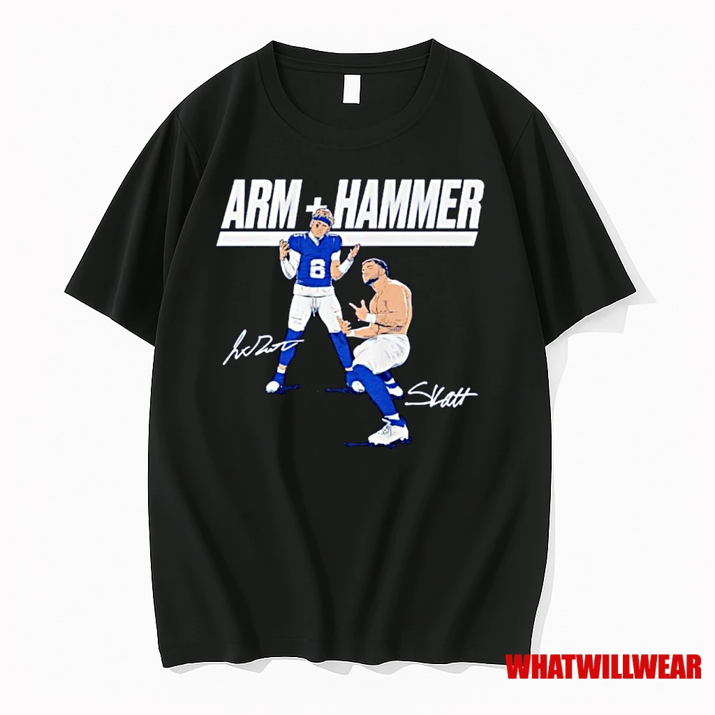 Jaxson Dart Cam Skattebo Arm Hammer Nfl New York Giants Ornaments Shirts