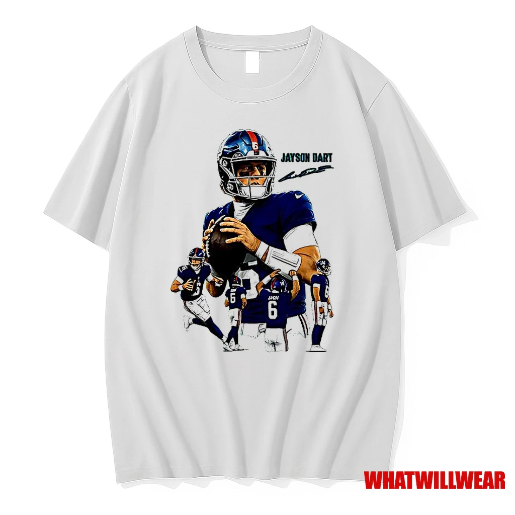 Jaxson Dart New York Giants Nfl Football Signature Shirts