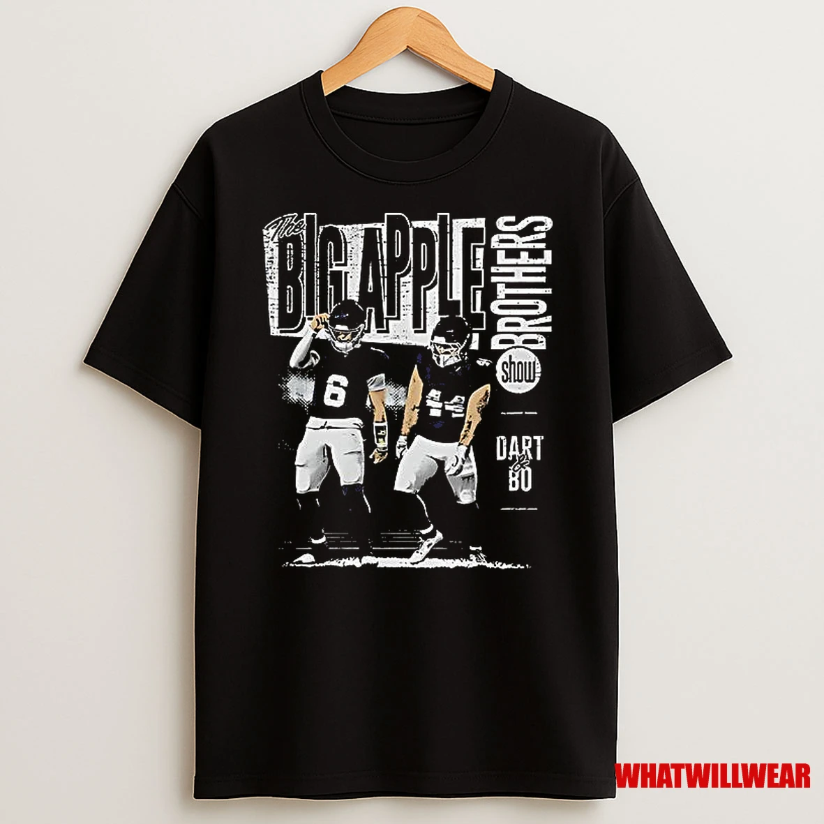 Jaxson Dart And Cam Skattebo New York Giants Big Apple Brothers Shirts
