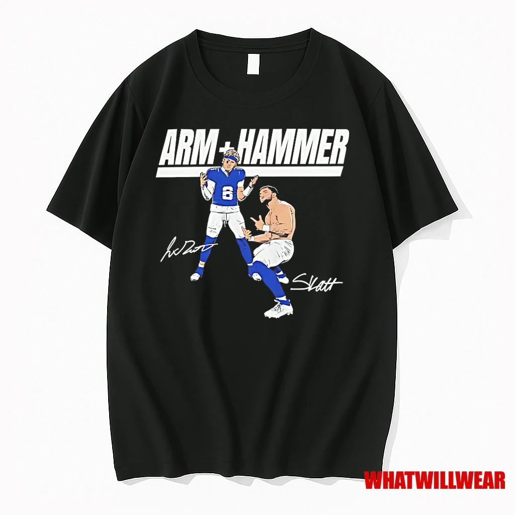 Jaxson Dart And Cam Skattebo Arm Hammer Signatures Shirts