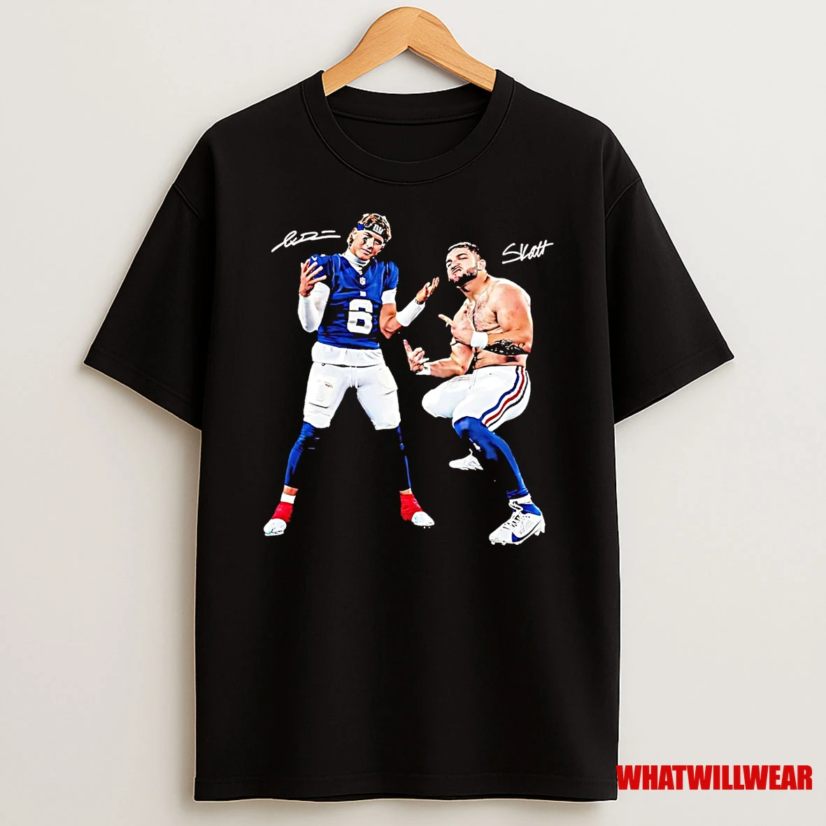 Jaxson Dart And Cam Skattebo Rookies New York Giants Shirts