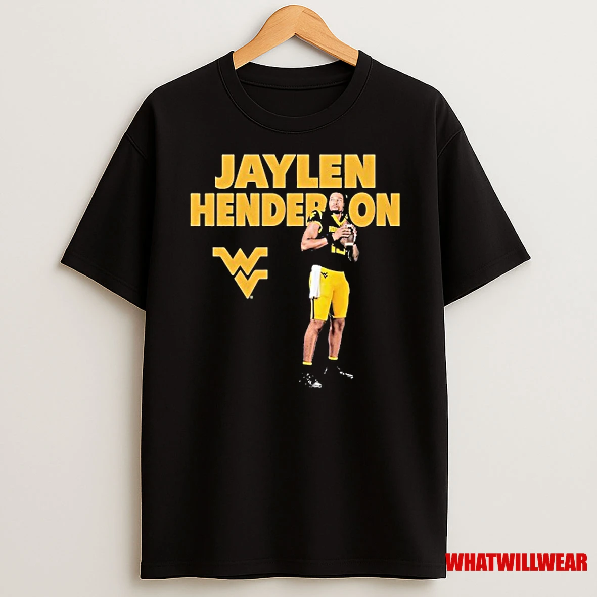 Jaylen Henderson West Virginia Mountaineers Player Shirts