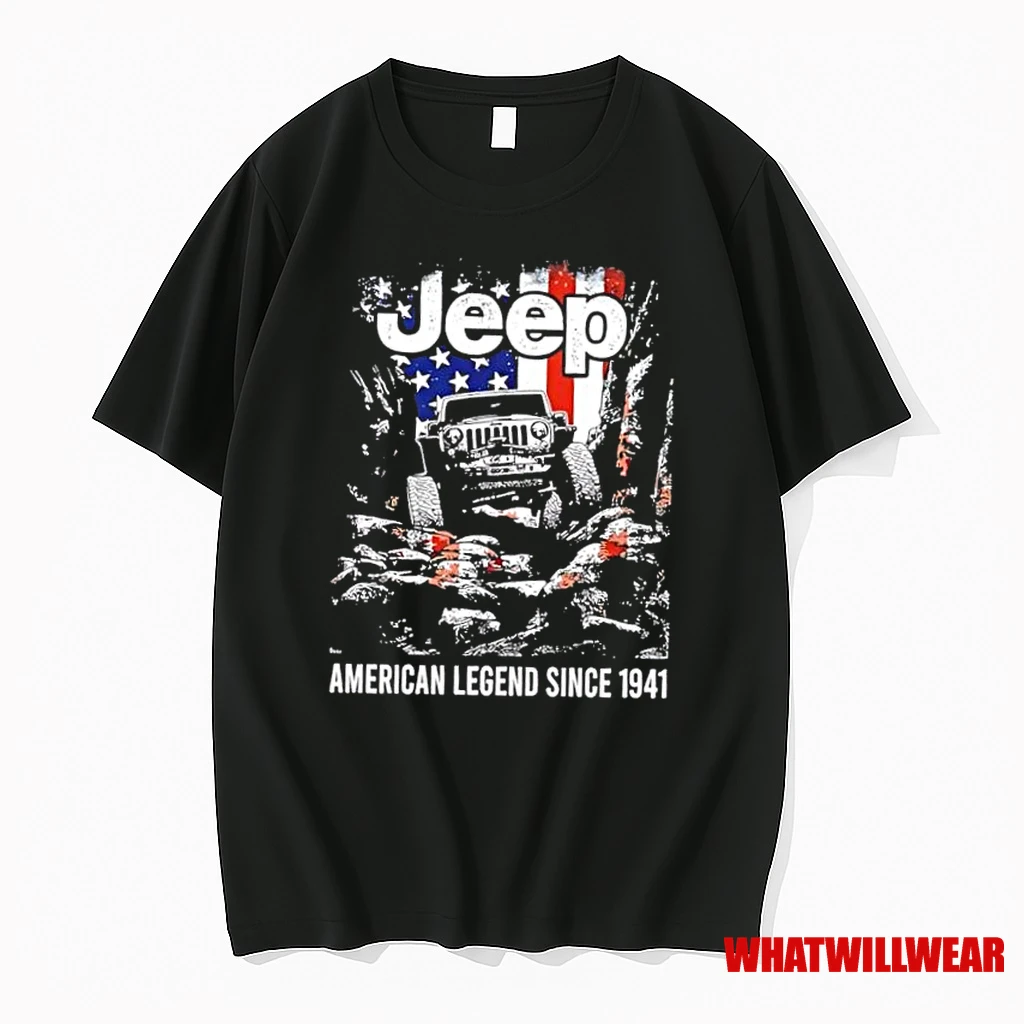 Jeep American Legend Since 1941 Us Flag Shirts