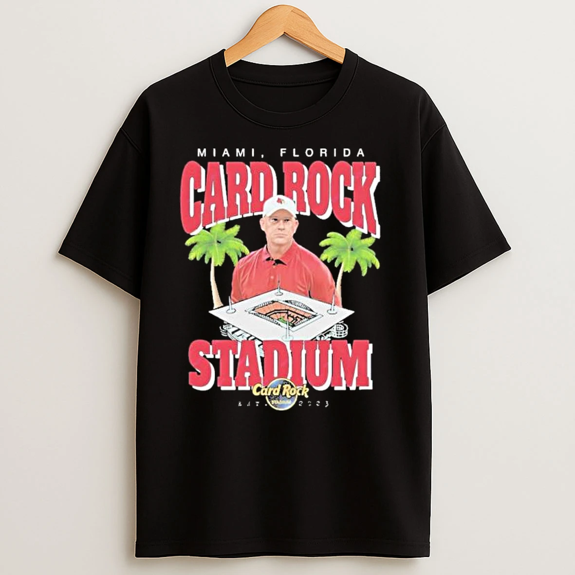 Jeff Brohm Card Rock Stadium T Shirts