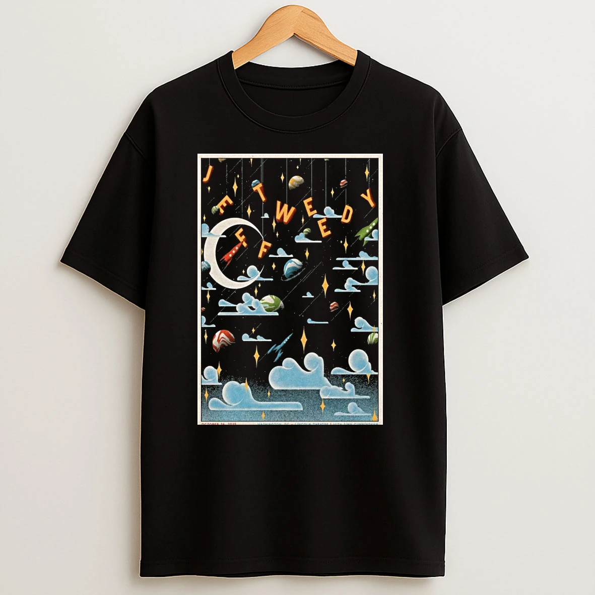 Jeff Tweedy Oct 26 2025 Lincoln Theatre In Washington Dc T Shirts