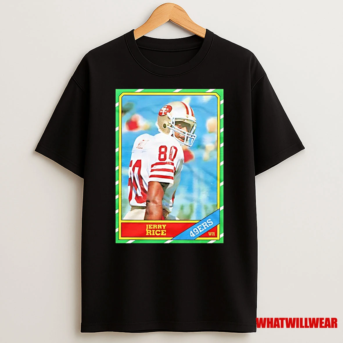 Jerry Rice San Francisco 49ers 1986 Nfl Football Card Shirts