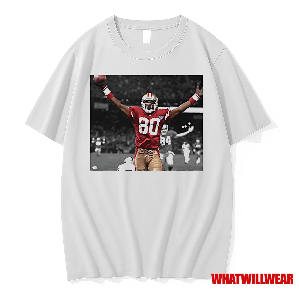 Jerry Rice San Francisco 49ers Football Moment Shirts