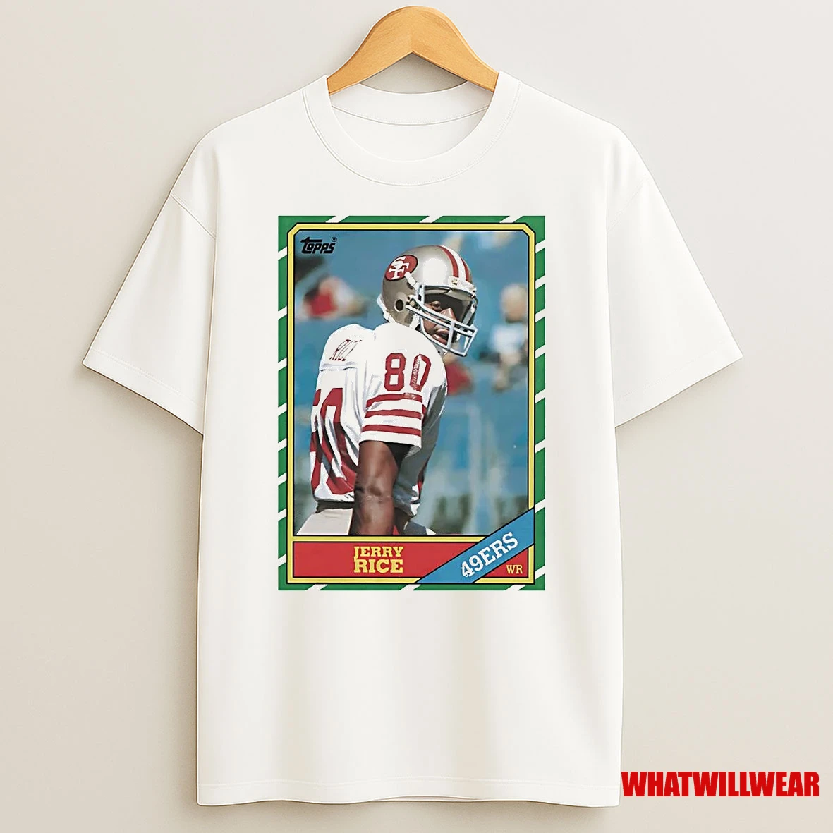 Jerry Rice Trading Card San Francisco 49ers Shirts