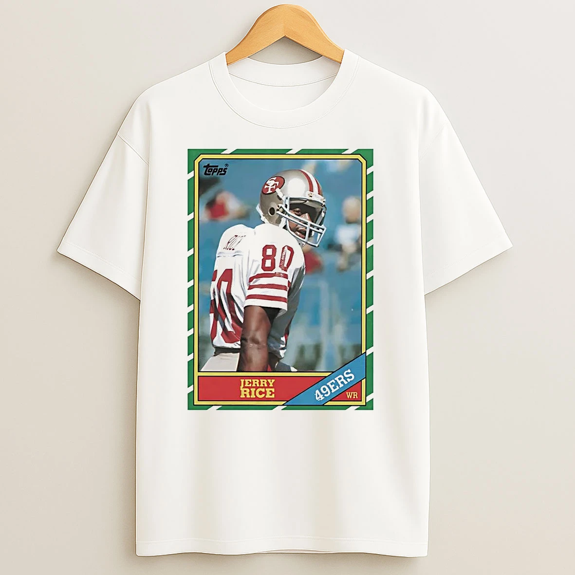 Jerry Rice Trading Card San Francisco 49ers T Shirts