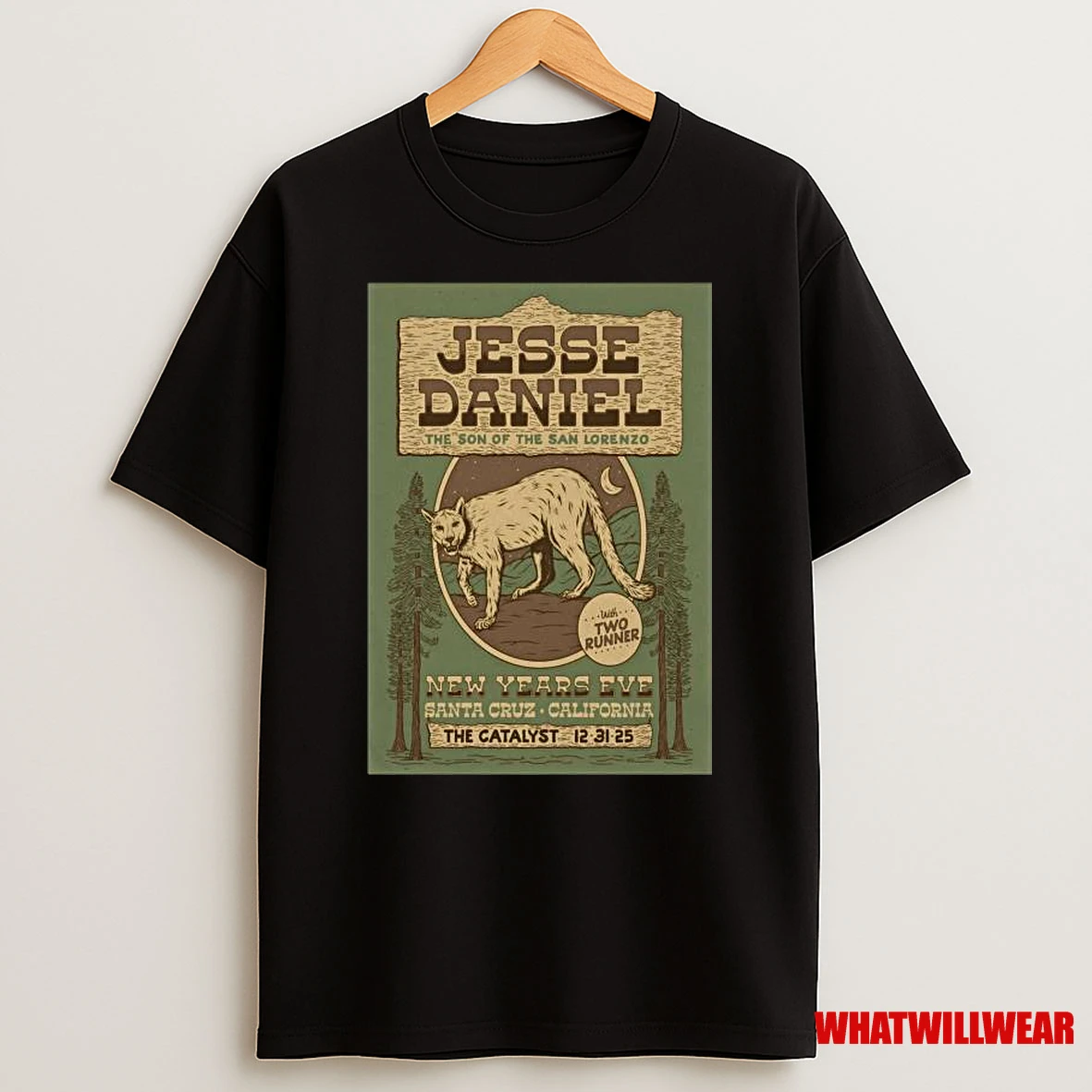 Jesse Daniel The Catalyst Santa Cruz Ca December 31 2025 Shirts