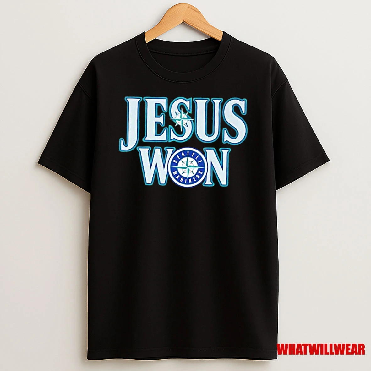 Jesus Won Seattle Mariners Baseball Logo Shirts
