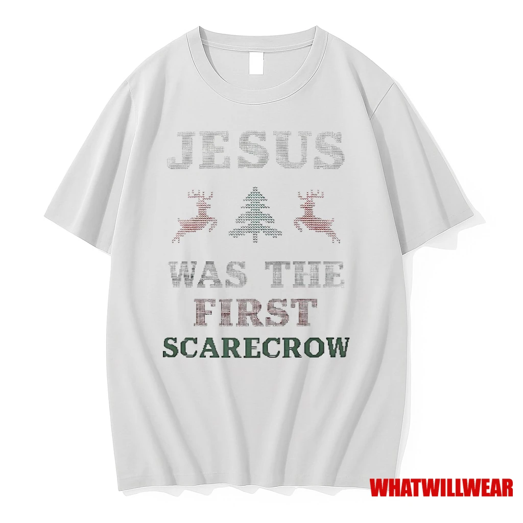 Jesus Was The First Scarecrow Christmas Shirts