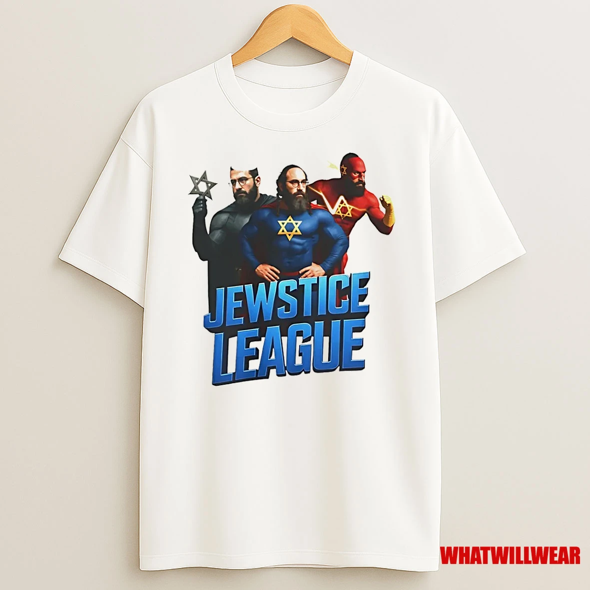 Jewstice League Superheroes Graphic Shirts