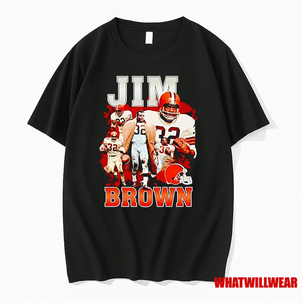 Jim Brown Graphic Collage Cleveland Browns Shirts