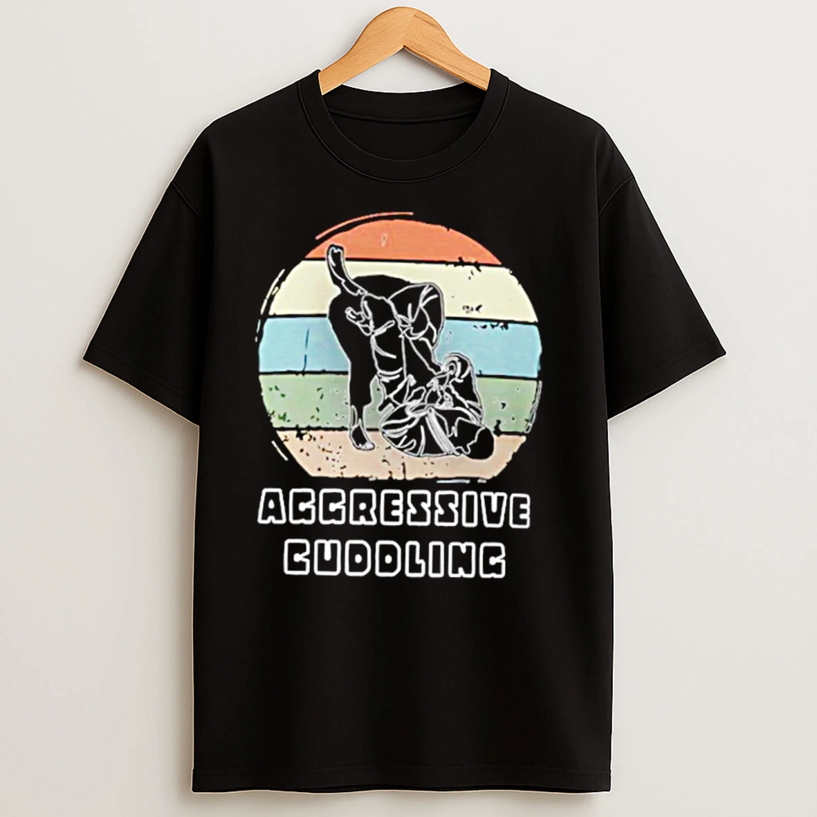 Jiu Jitsu Aggressive Cuddling Vintage T Shirts