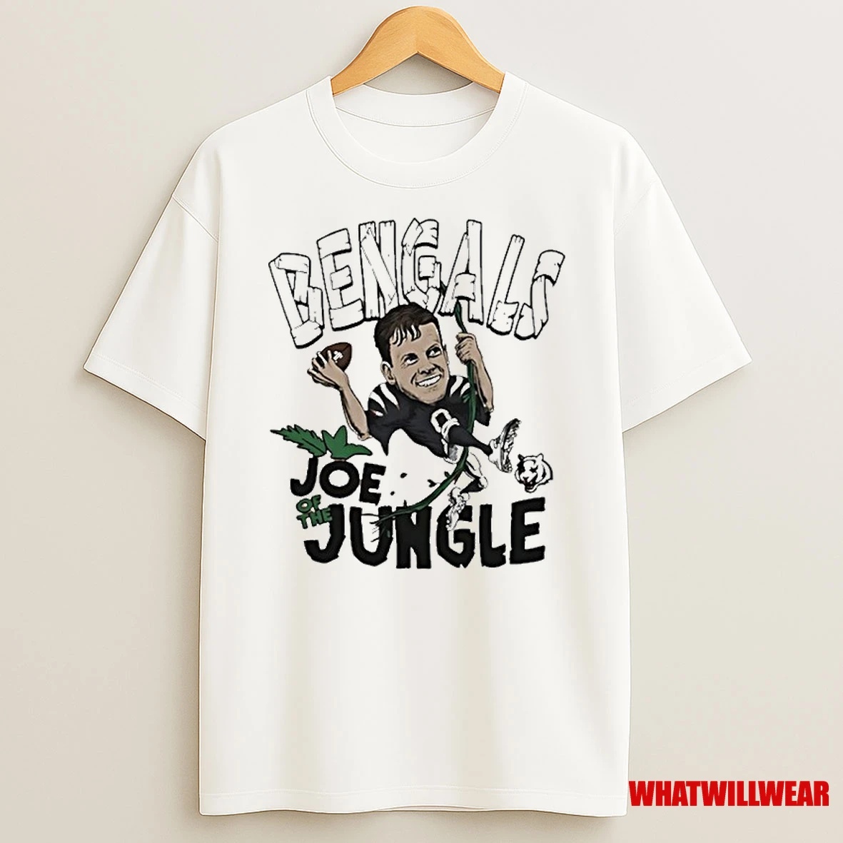 Joe Burrow Of The Jungle Cincinnati Bengals Caricature Shirts