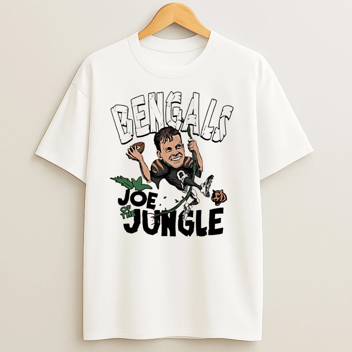 Joe Burrow The Jungle Cincinnati Bengals Football T Shirts