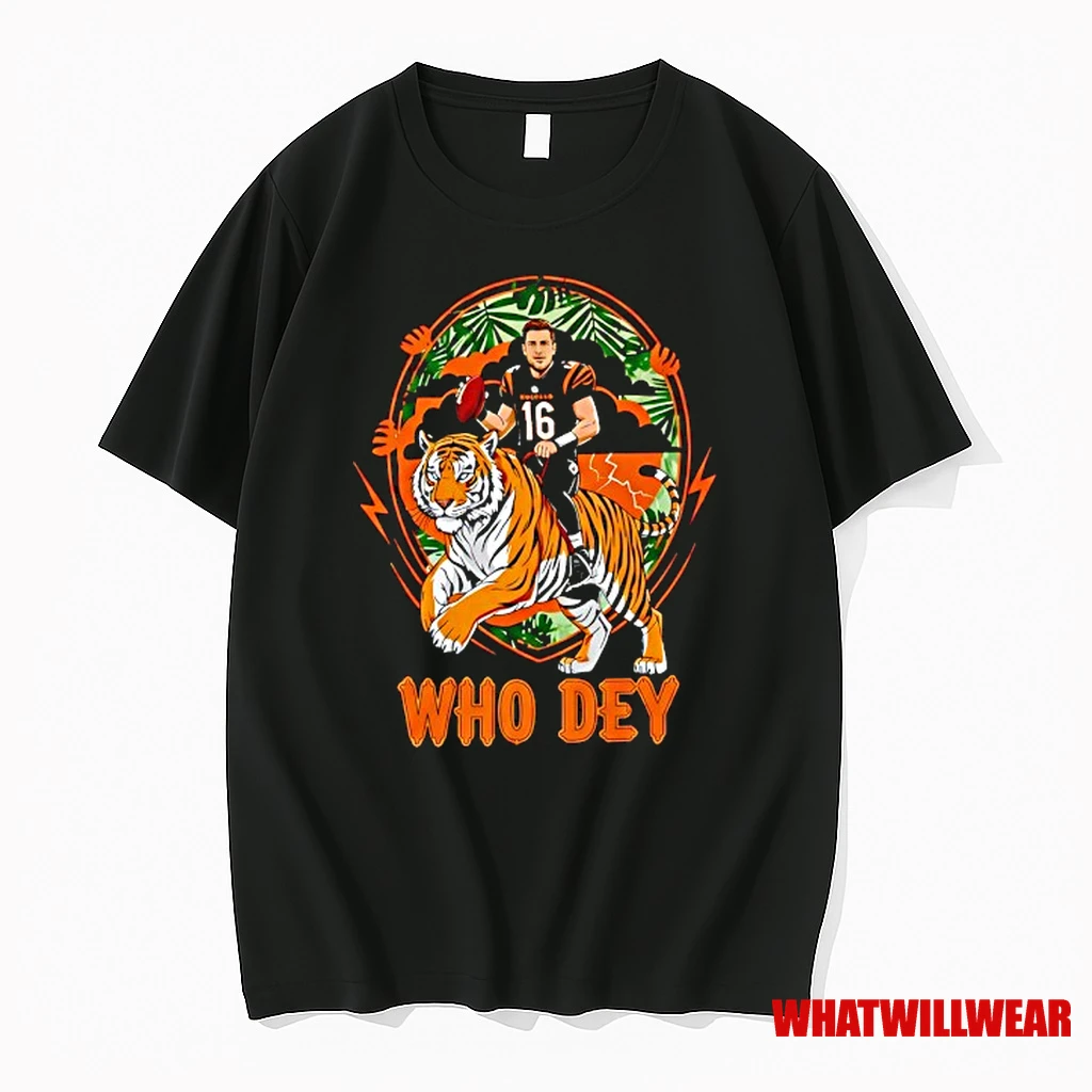 Joe Burrow Who Dey Cincinnati Bengals Football Shirts