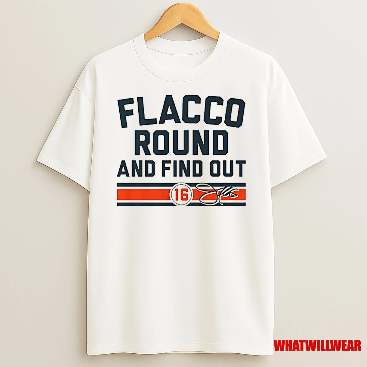Joe Flacco Cincinnati Bengals Football Round And Find Out Signature Shirts