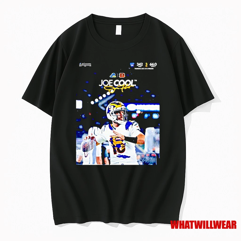 Joe Flacco Joe Cool Delaware Blue Hens X Cincinnati Benglas 2025 Shirts