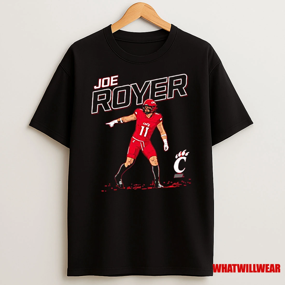 Joe Royer Cincinnati Bearcats Football Nil Shirts