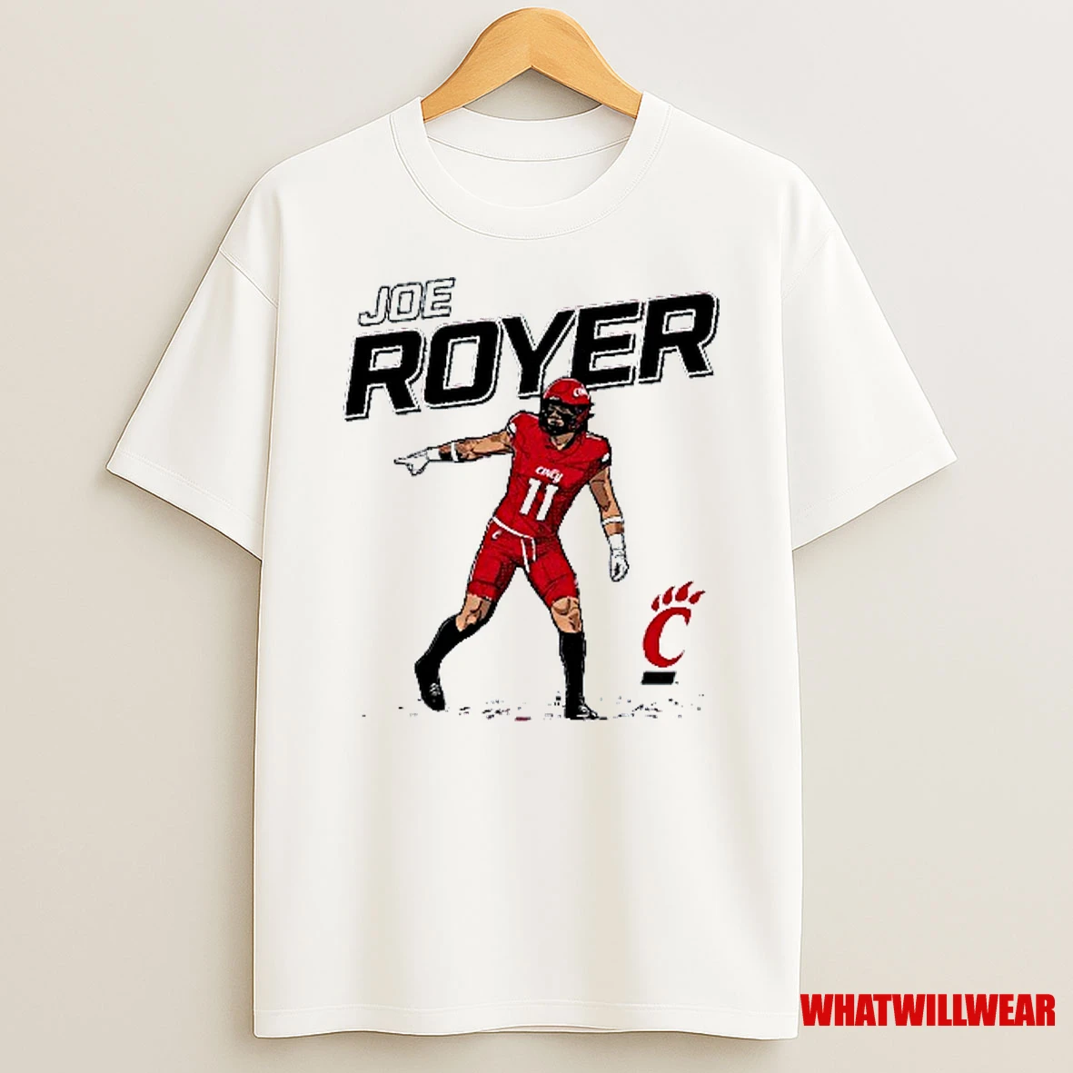 Joe Royer Cincinnati Bearcats Football Player Shirts