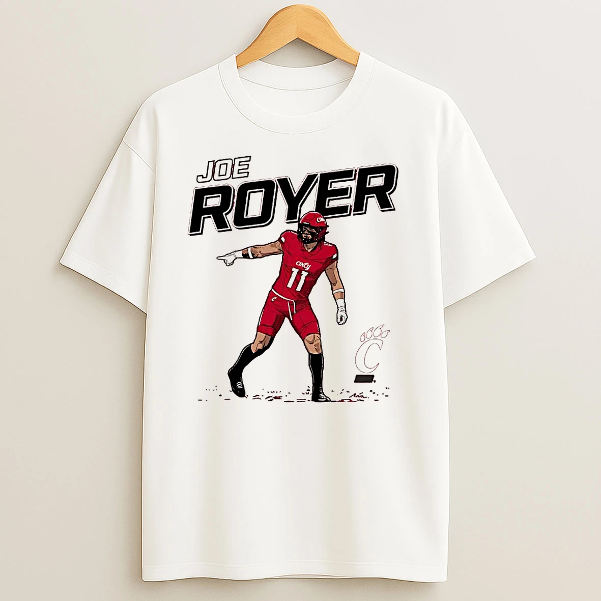 Joe Royer Portrait Bearcats Football T Shirts
