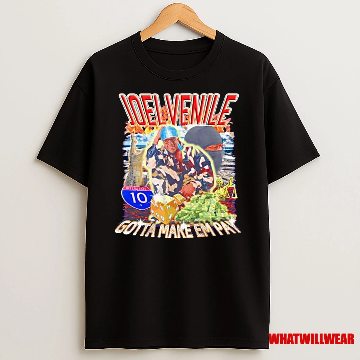 Joelvenile Gotta Make Em Pay Graphic Ornaments Shirts
