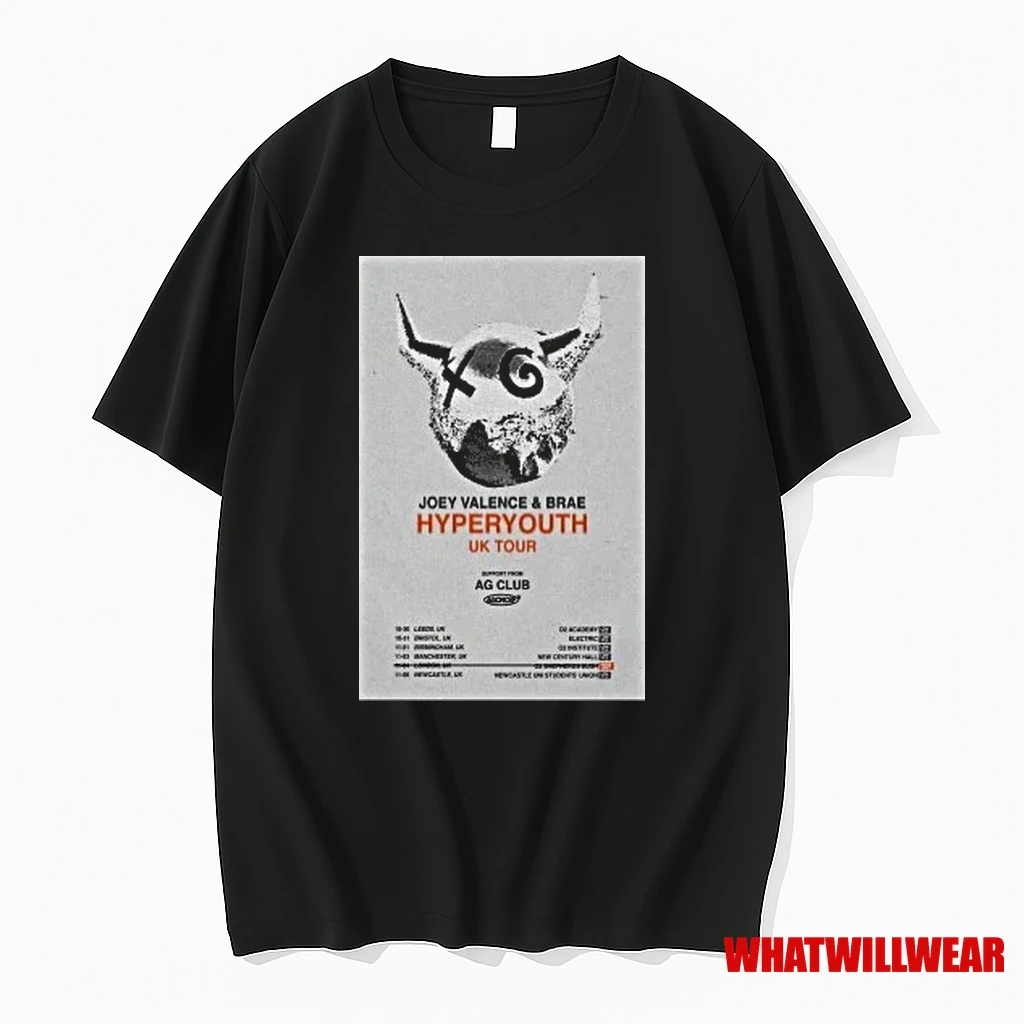 Joey Valence And Brae Hyperyouth Uk Tour 2025 Shirts