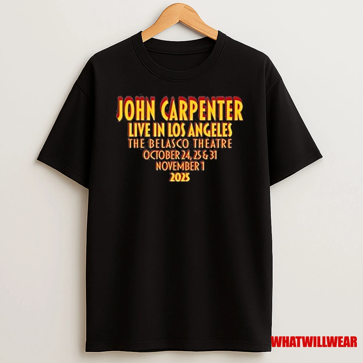John Carpenter Live In Los Angeles Shirts