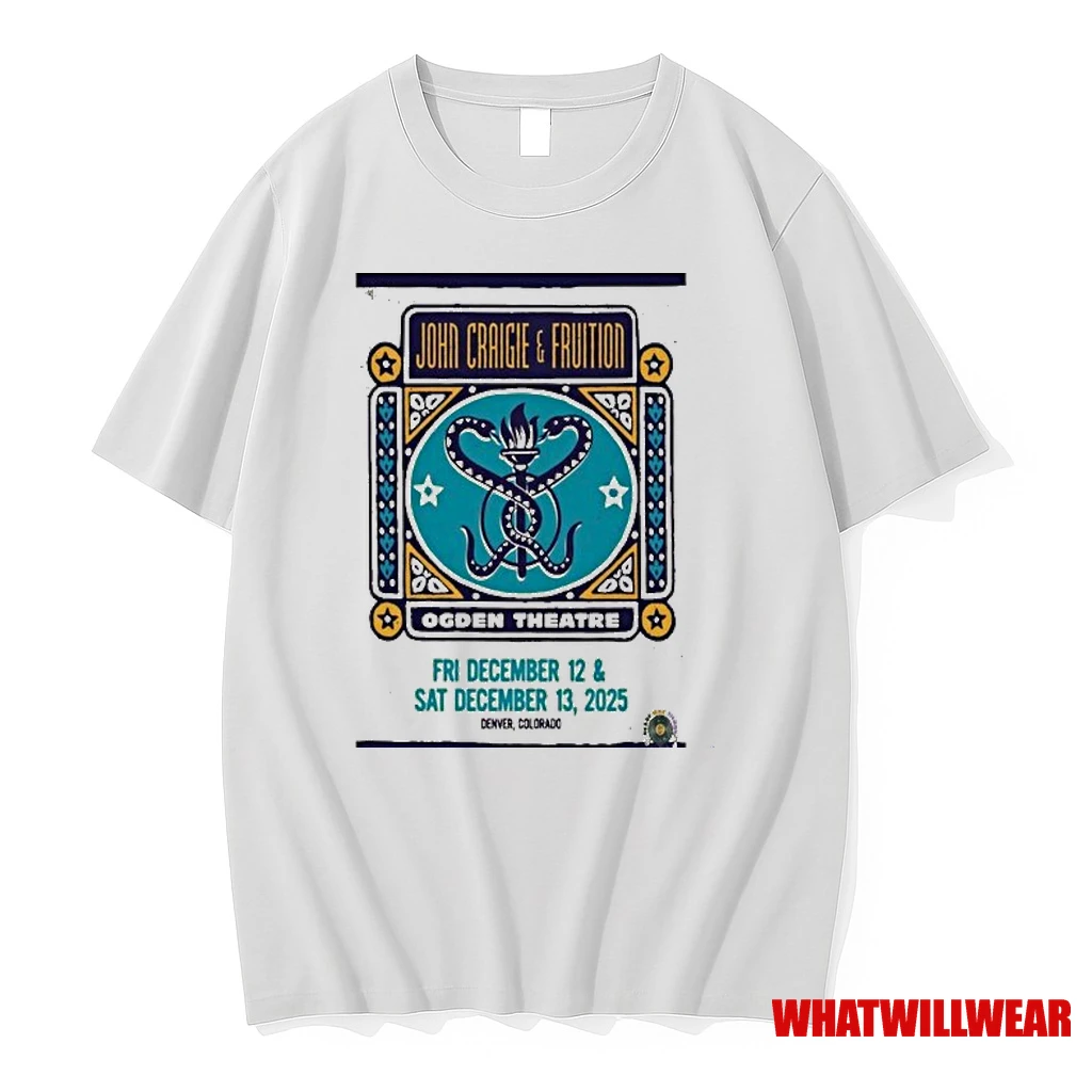 John Craigie And Fruition At Ogden Theatre On Dec 12 13 2025 Shirts