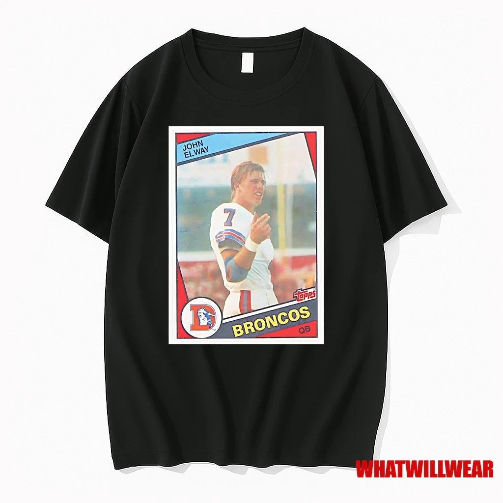 John Elway Trading Card Broncos Shirts