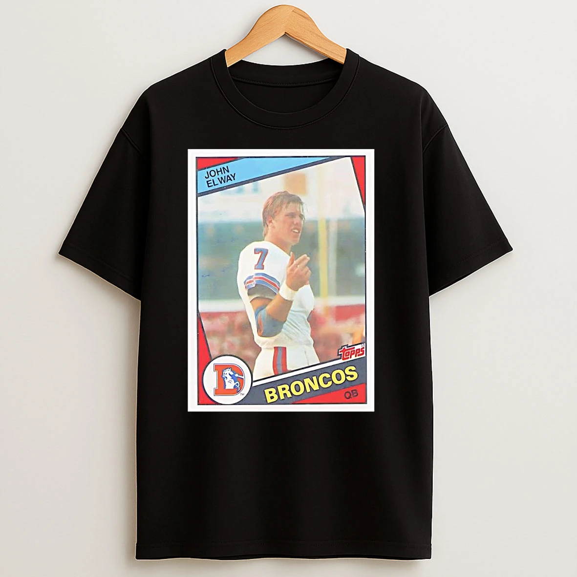 John Elway Trading Card Broncos T Shirts