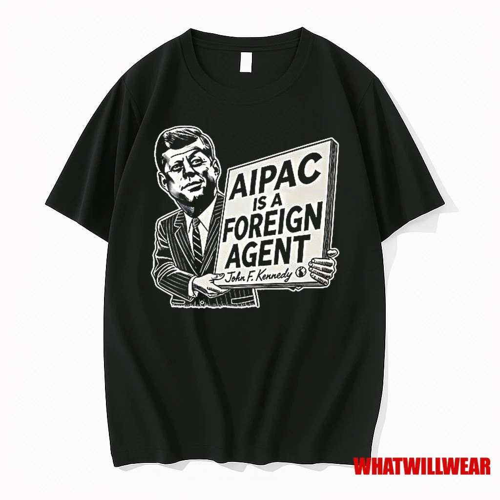 John F Kennedy Aipac Is A Foreign Agent Cartoon Shirts