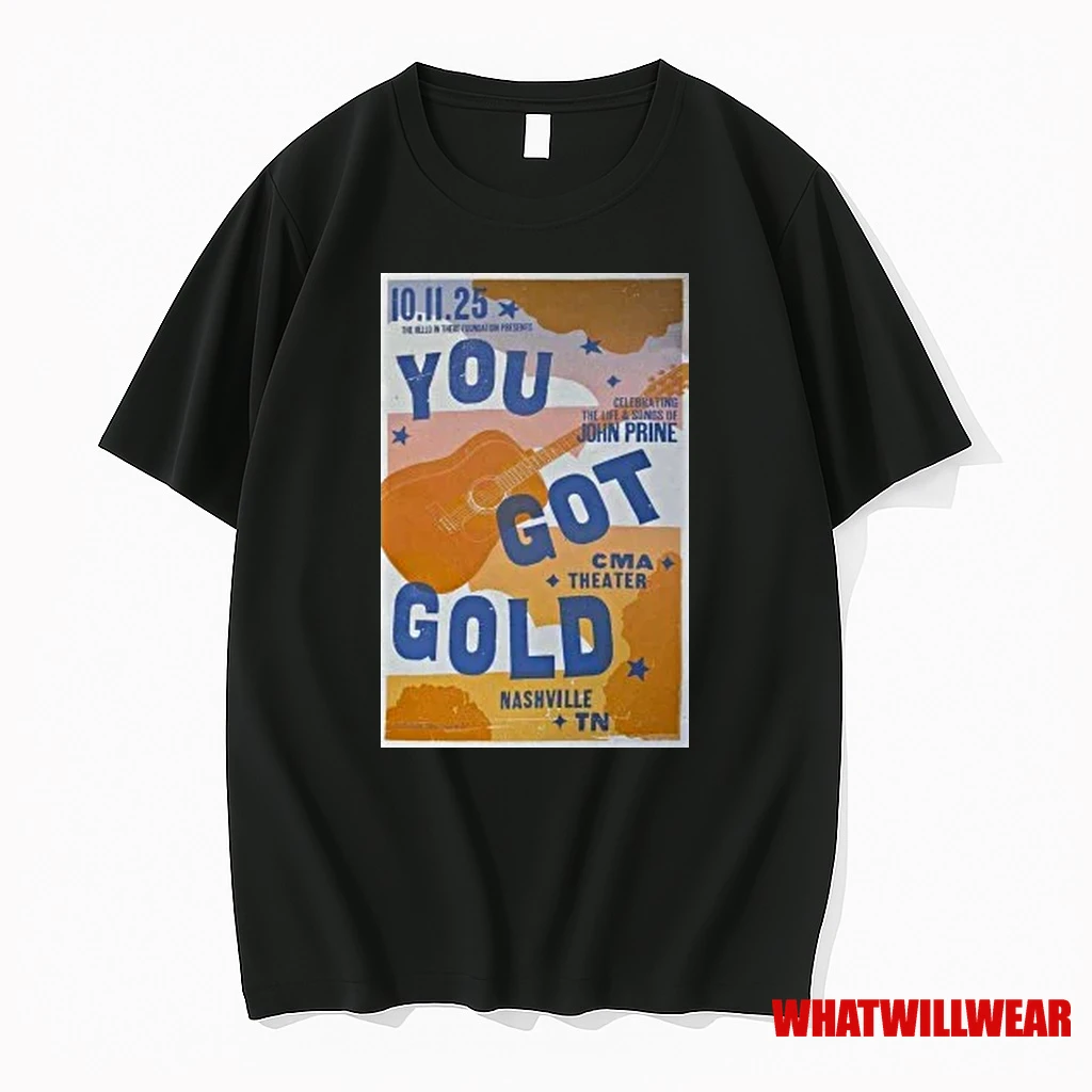 John Prine Tour Nashville Tn 10 11 2025 Shirts