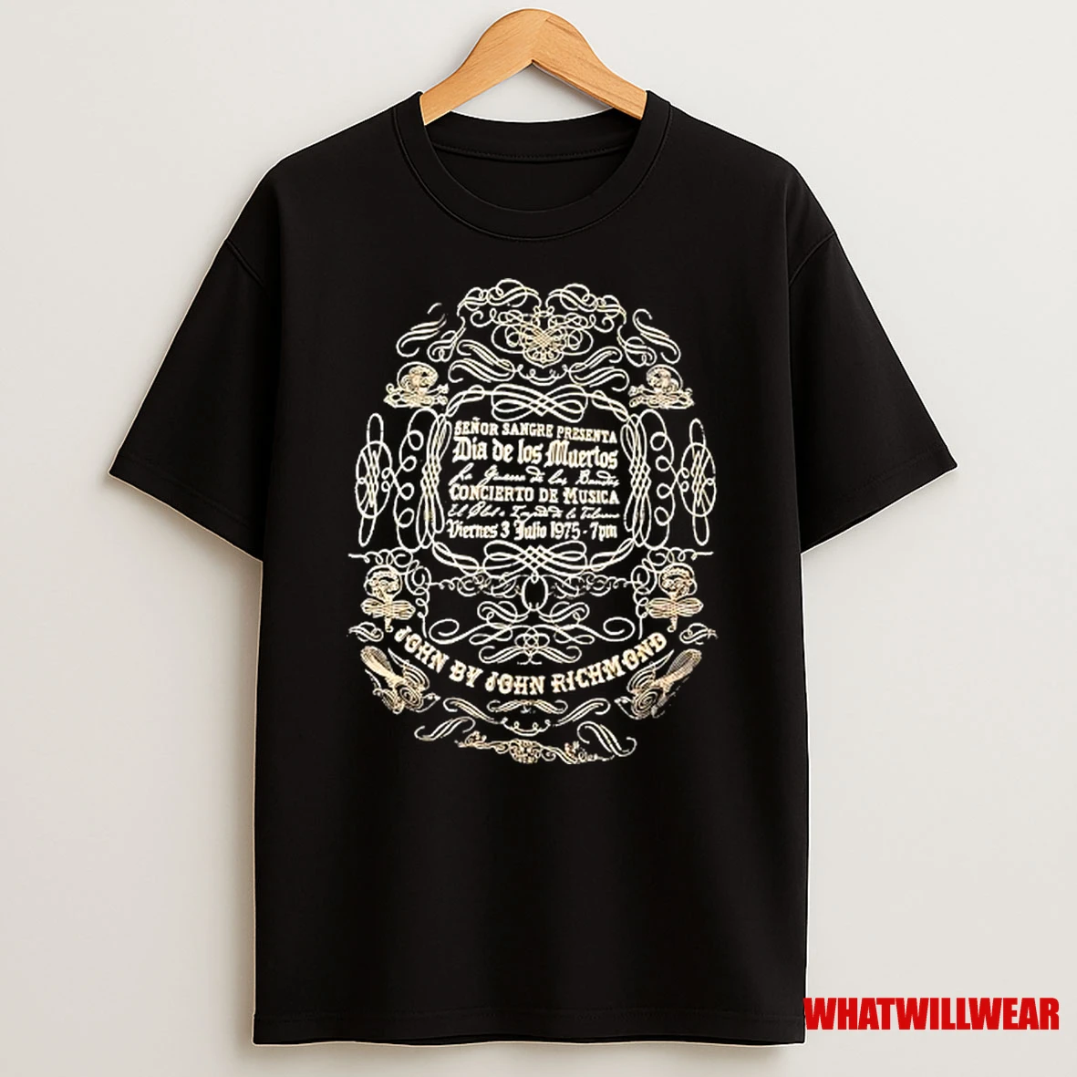 John By John Richmond Dia De Los Muertos Concierto De Musica Vintage Shirts