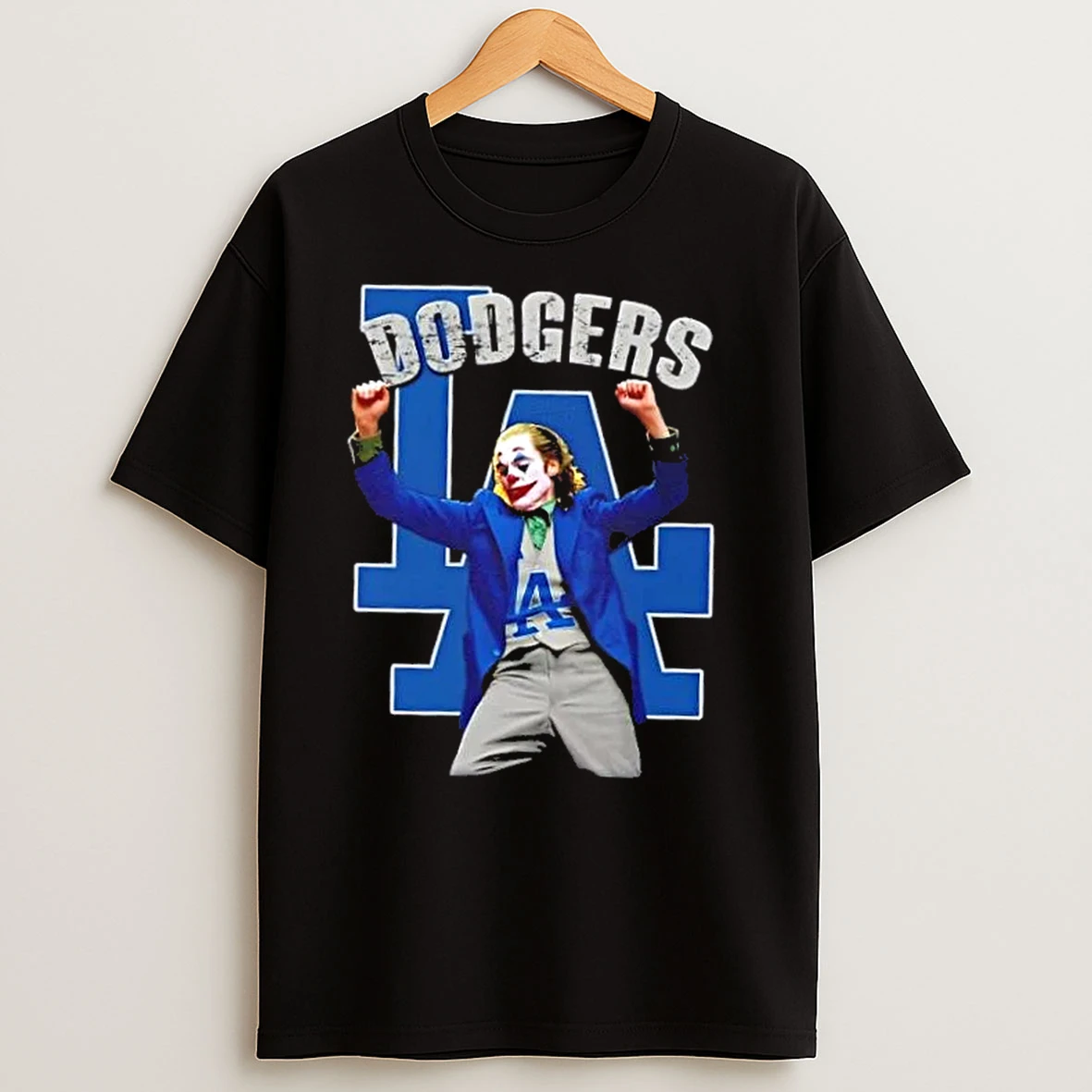 Joker Dabbing X Los Angeles Dodgers Baseball T Shirts