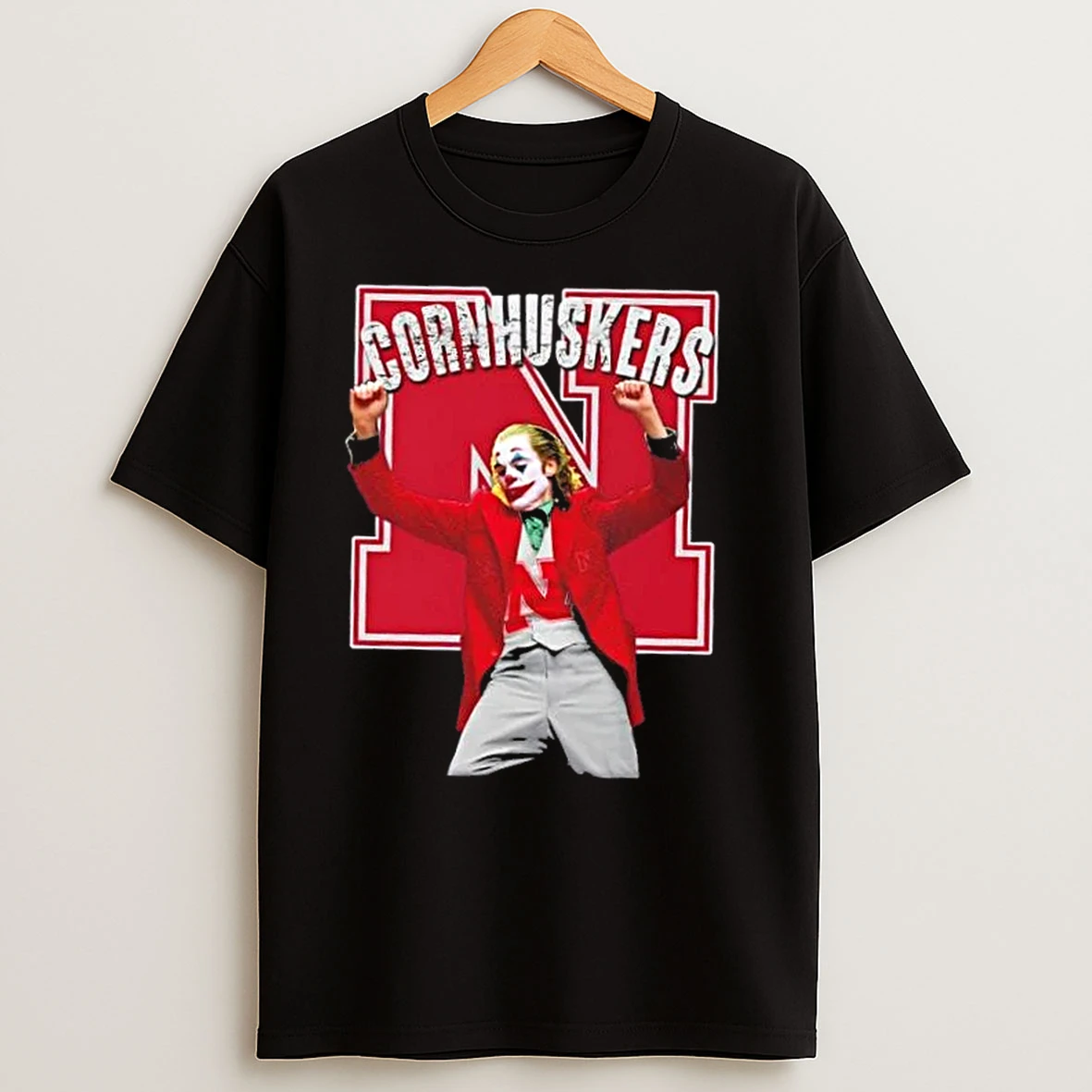 Joker Dabbing X Nebraska Cornhuskers Football T Shirts