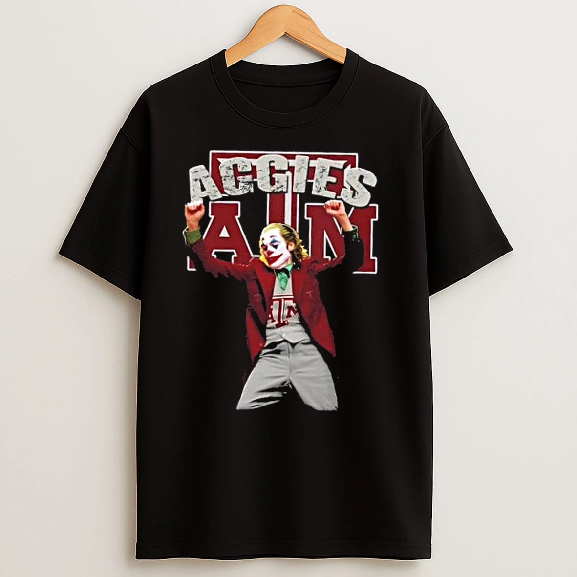 Joker Dabbing X Texas Am Aggies Football T Shirts