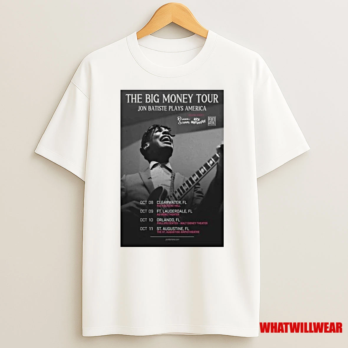 Jon Batiste Plays America The Big Money Tour Florida Oct 2025 Shirts