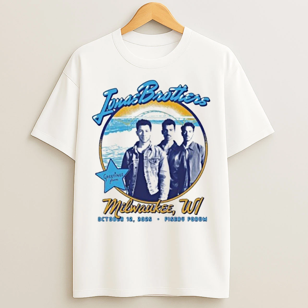 Jonas Brothers 10 12 2025 Milwaukee Wi T Shirts