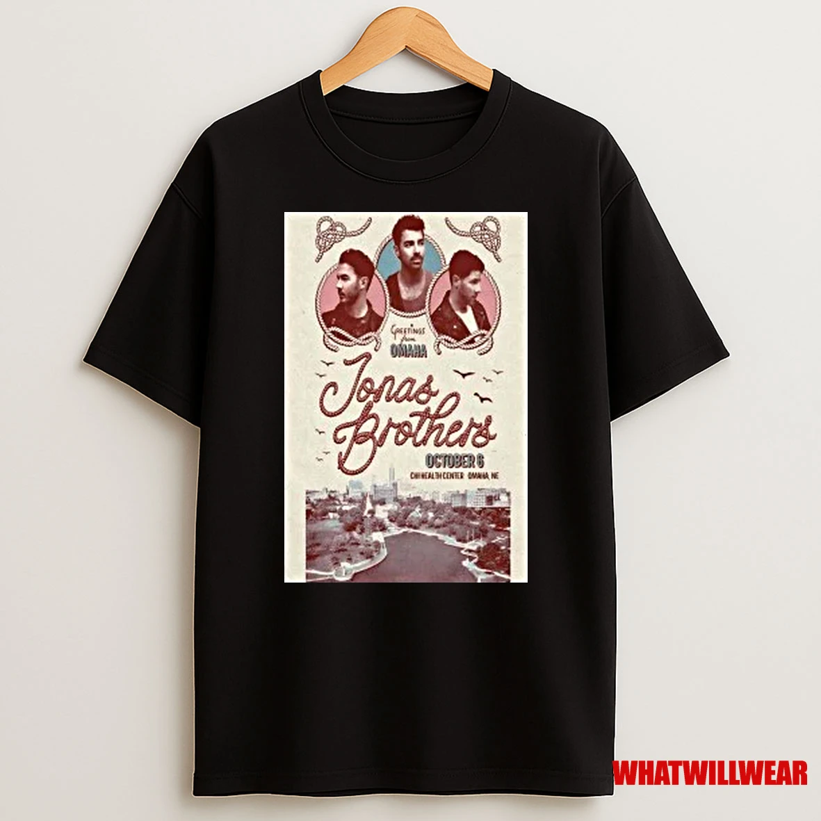 Jonas Brothers Greetings From Omaha On Oct 6 2025 Shirts