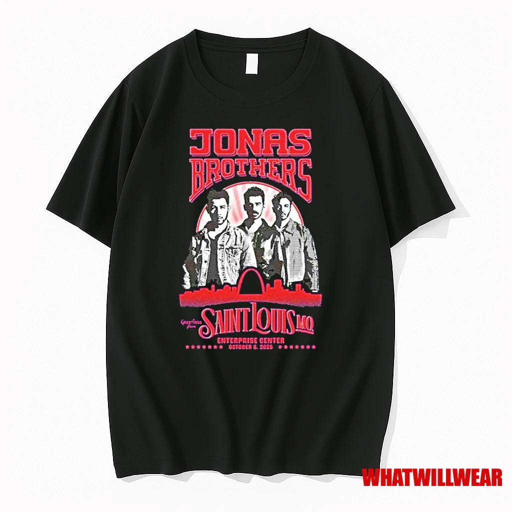 Jonas Brothers Greetings From Saint Louis Mo At Enterprise Center On October 8 2025 Shirts