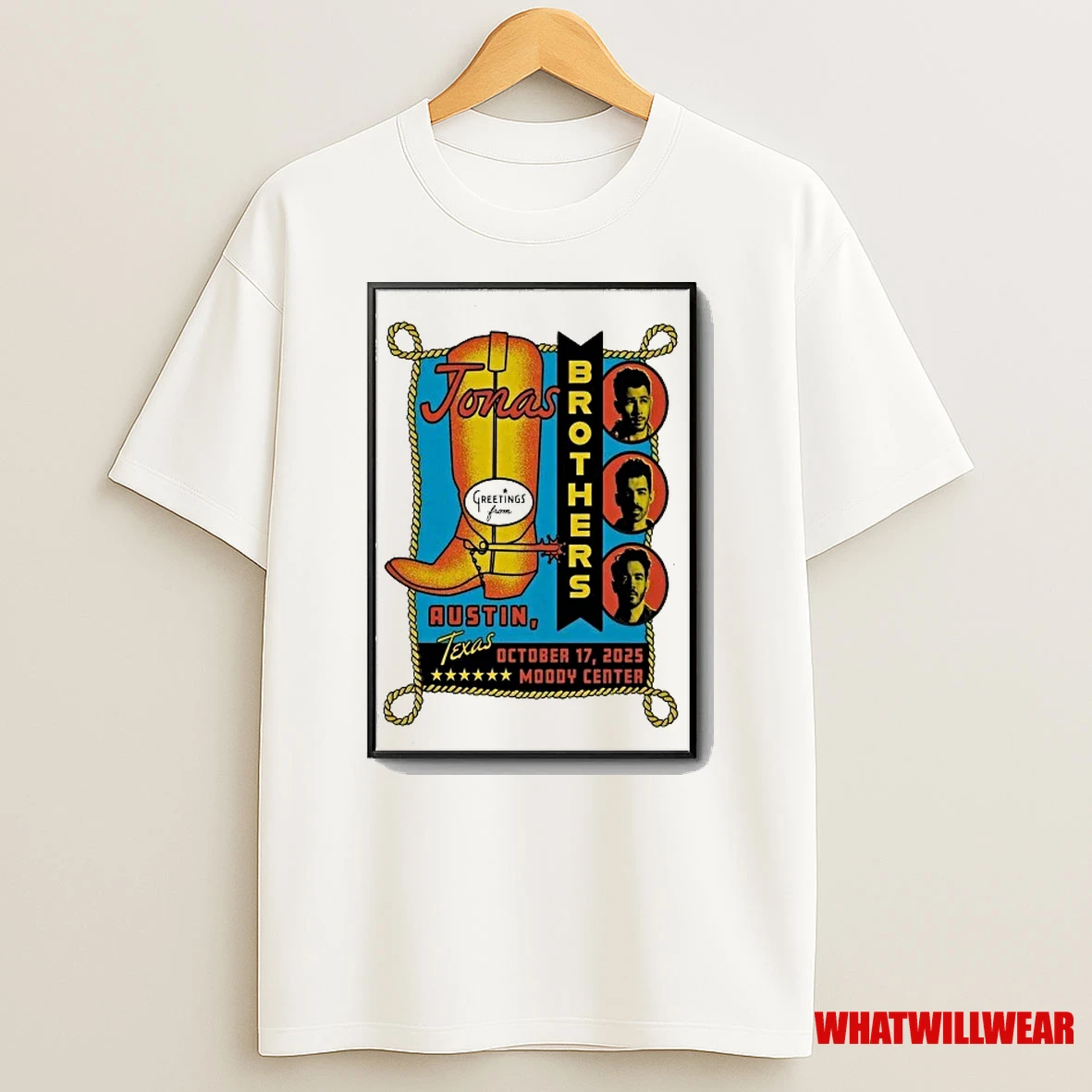 Jonas Brothers Moody Center In Austin Tx October 17 2025 Shirts